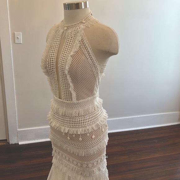 Chic Nostalgia bridal gown, NWT boho style car wash skirt sz 2 - Picture 3 of 15